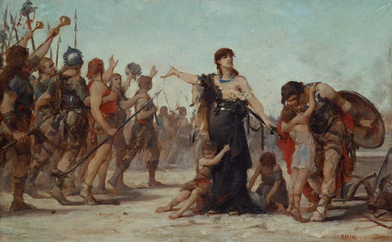 Offeret til fedrelandet, 1879 av Georges Moreau de Tours