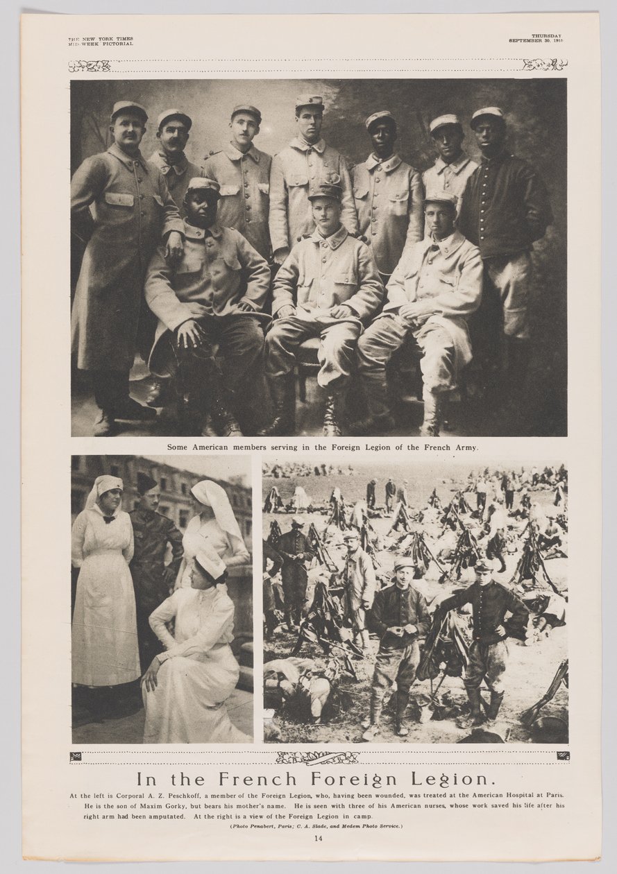 I den franske fremmedlegionen, 30. september 1915 av Georges Penabert