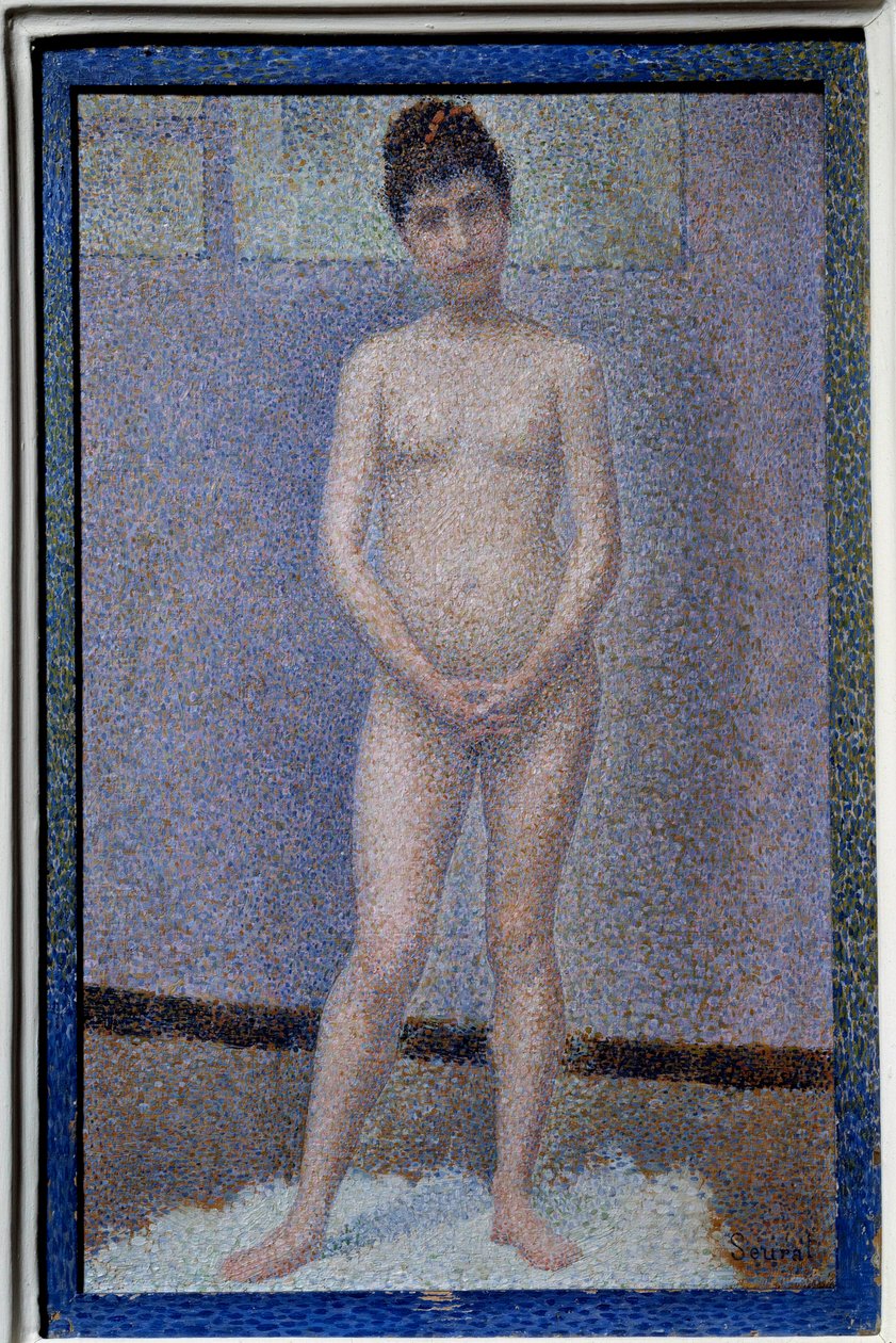 Ansiktssettende maleri av Georges Seurat (1859-1891) av Georges Pierre Seurat