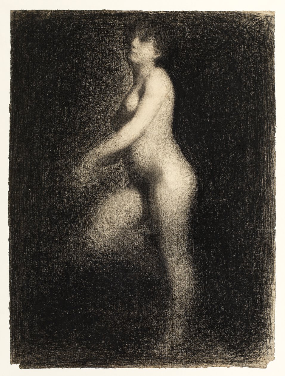Naken kvinne, ca. 1879-81 av Georges Pierre Seurat