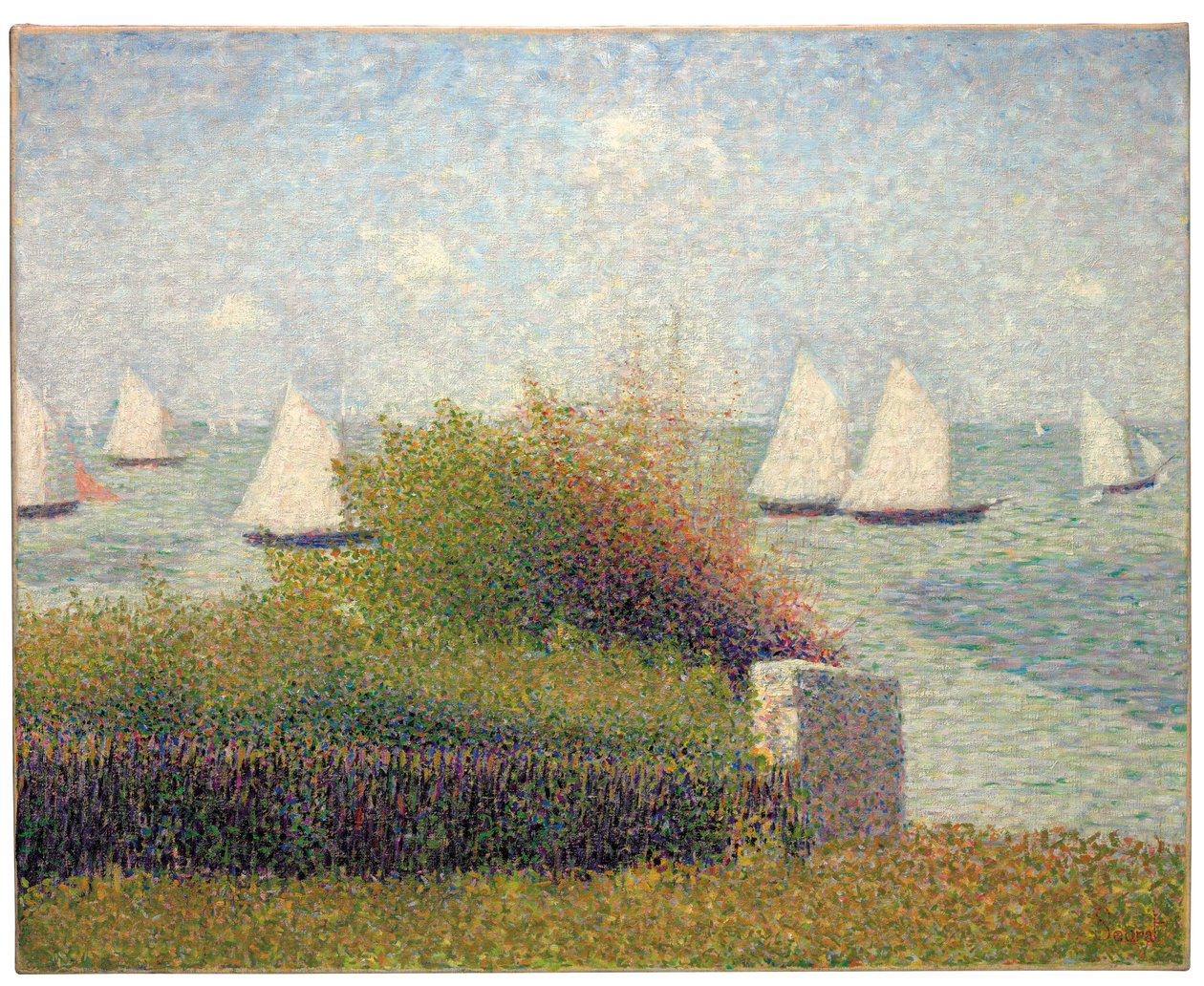 Grandcamp-handelen av Georges Pierre Seurat