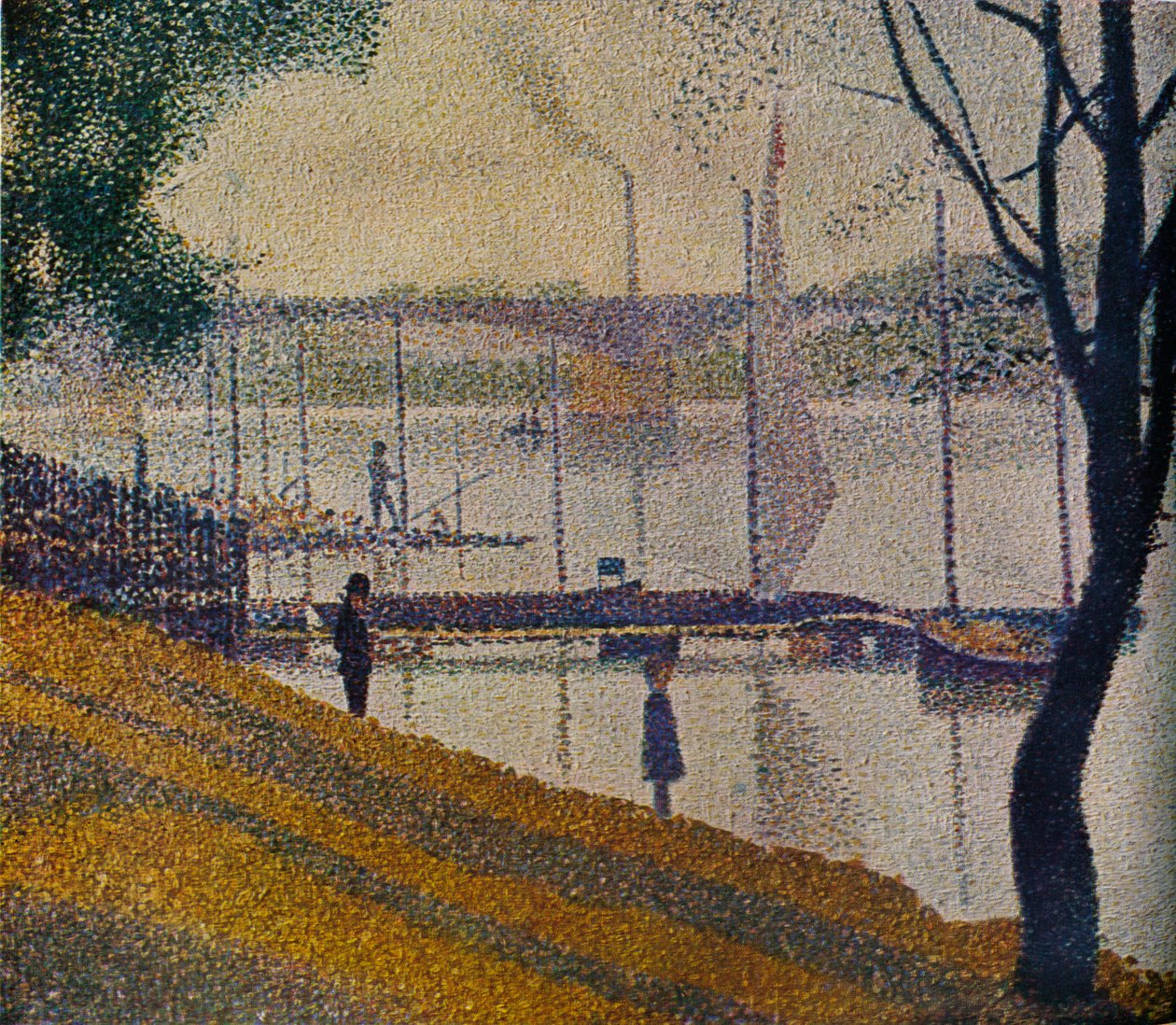 Courbevoie-broen, 1886 av Georges Pierre Seurat