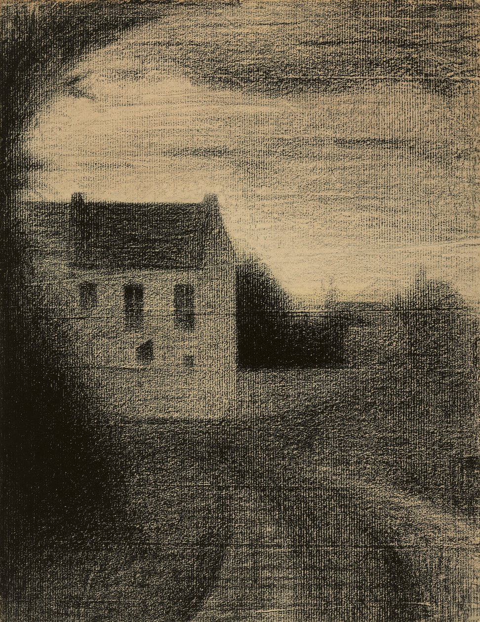 Square House; Firkantet hus, ca. 1882-1884 av Georges Pierre Seurat