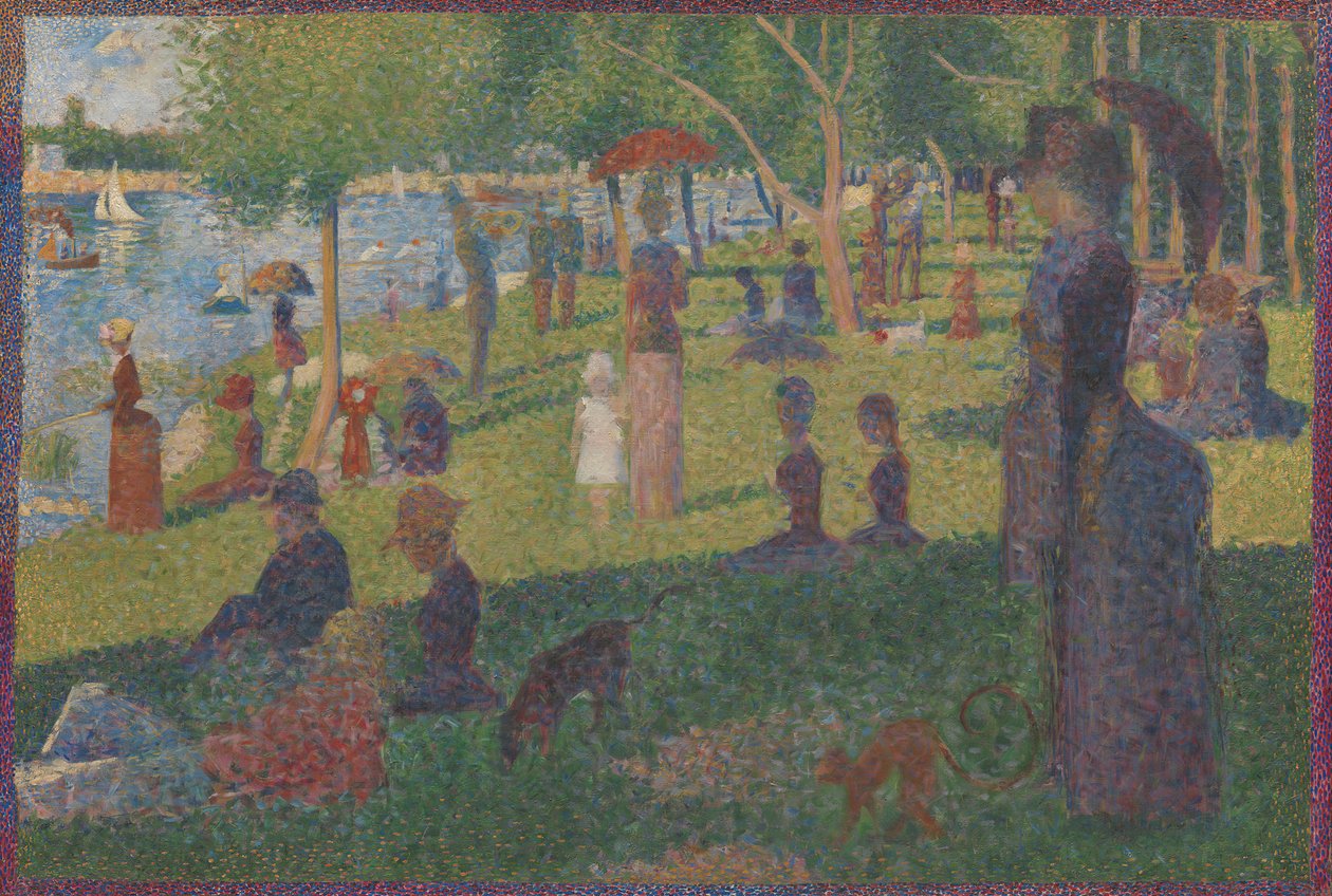 Studer for En søndag på La Grande Jatte, 1884. av Georges Pierre Seurat