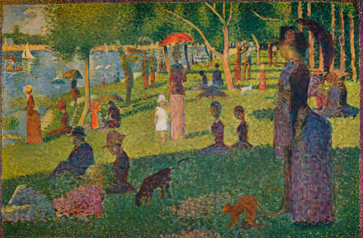 Studer for En søndag på La Grande Jatte, 1884 av Georges Pierre Seurat