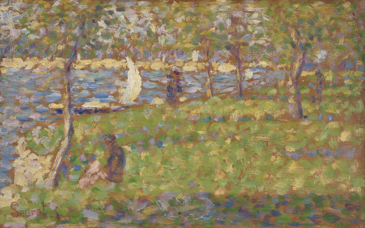 Studie for "La Grande Jatte" av Georges Pierre Seurat