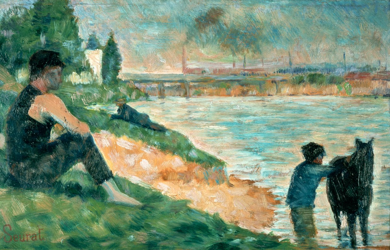 Study for A Bathing, 1883 av Georges Pierre Seurat