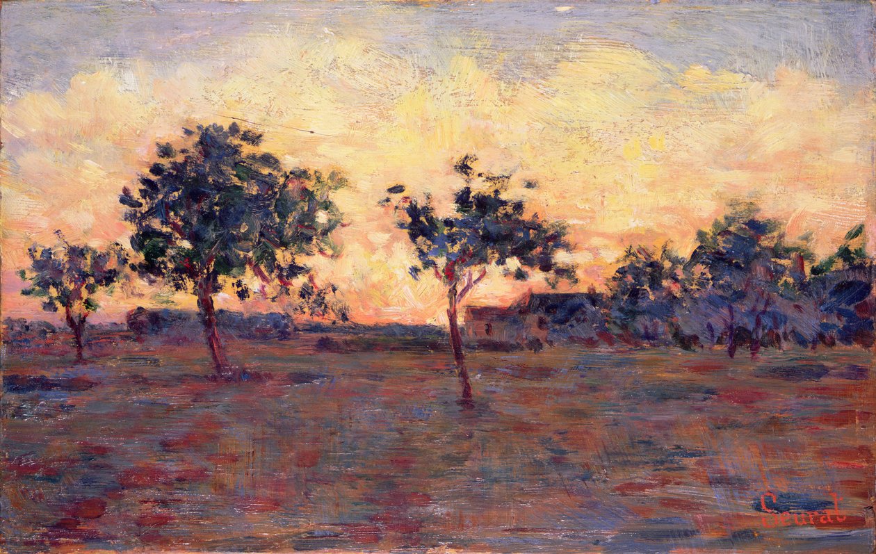 Solnedgang av Georges Pierre Seurat