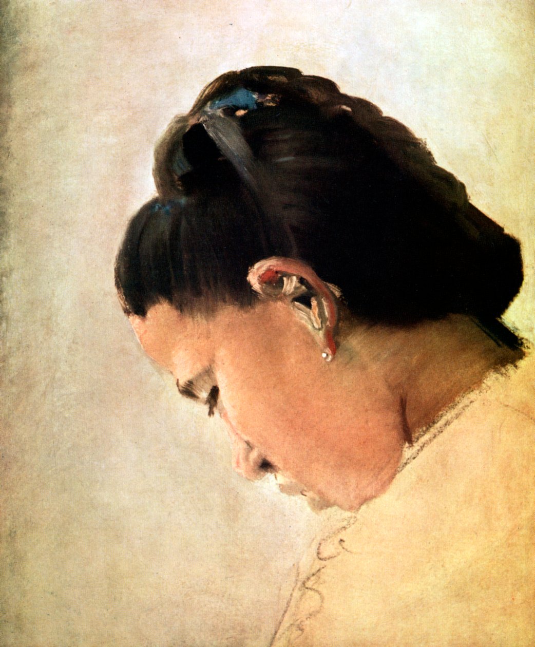 Head of a Young Girl, sent på 1800-tallet, 1929 av Georges Pierre Seurat