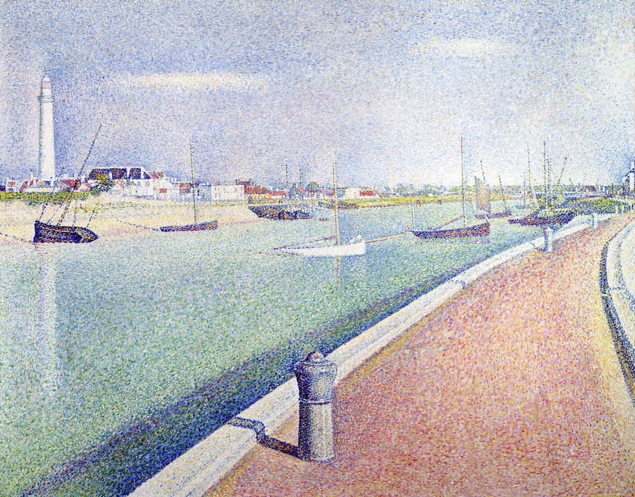 The Channel of Gravelines, Petit Fort Philippe av Georges Pierre Seurat