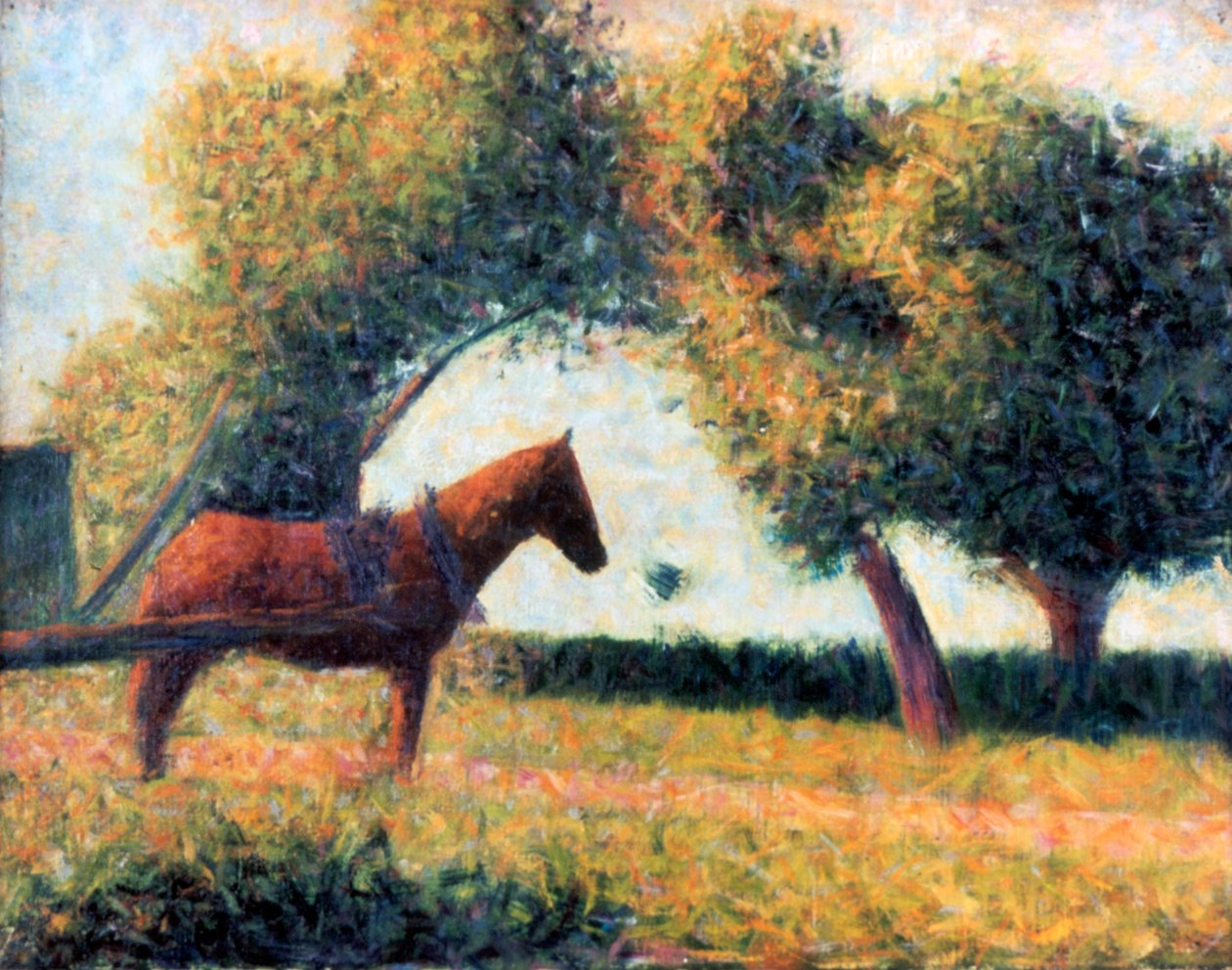 The Harnessed Horse, 1883 av Georges Pierre Seurat