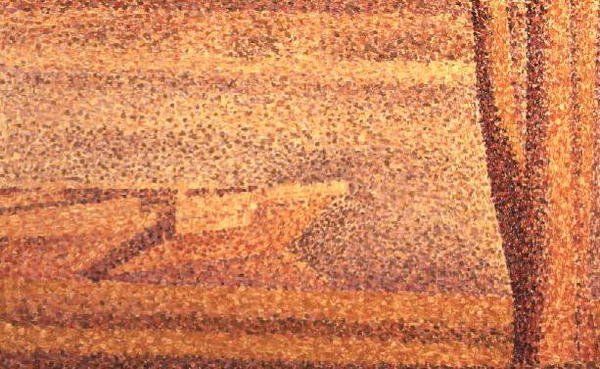 Trær og båter av Georges Pierre Seurat