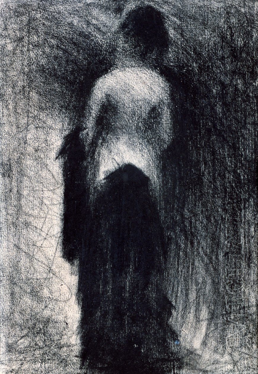 Kvinne sett fra baksiden, c1880-1891 av Georges Pierre Seurat