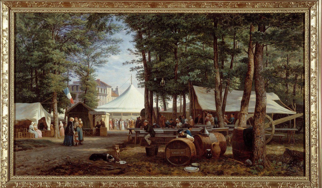Hyttenes fest i 1850. Maleri av Georges Prieur (1800-tallet) av Georges Prieur
