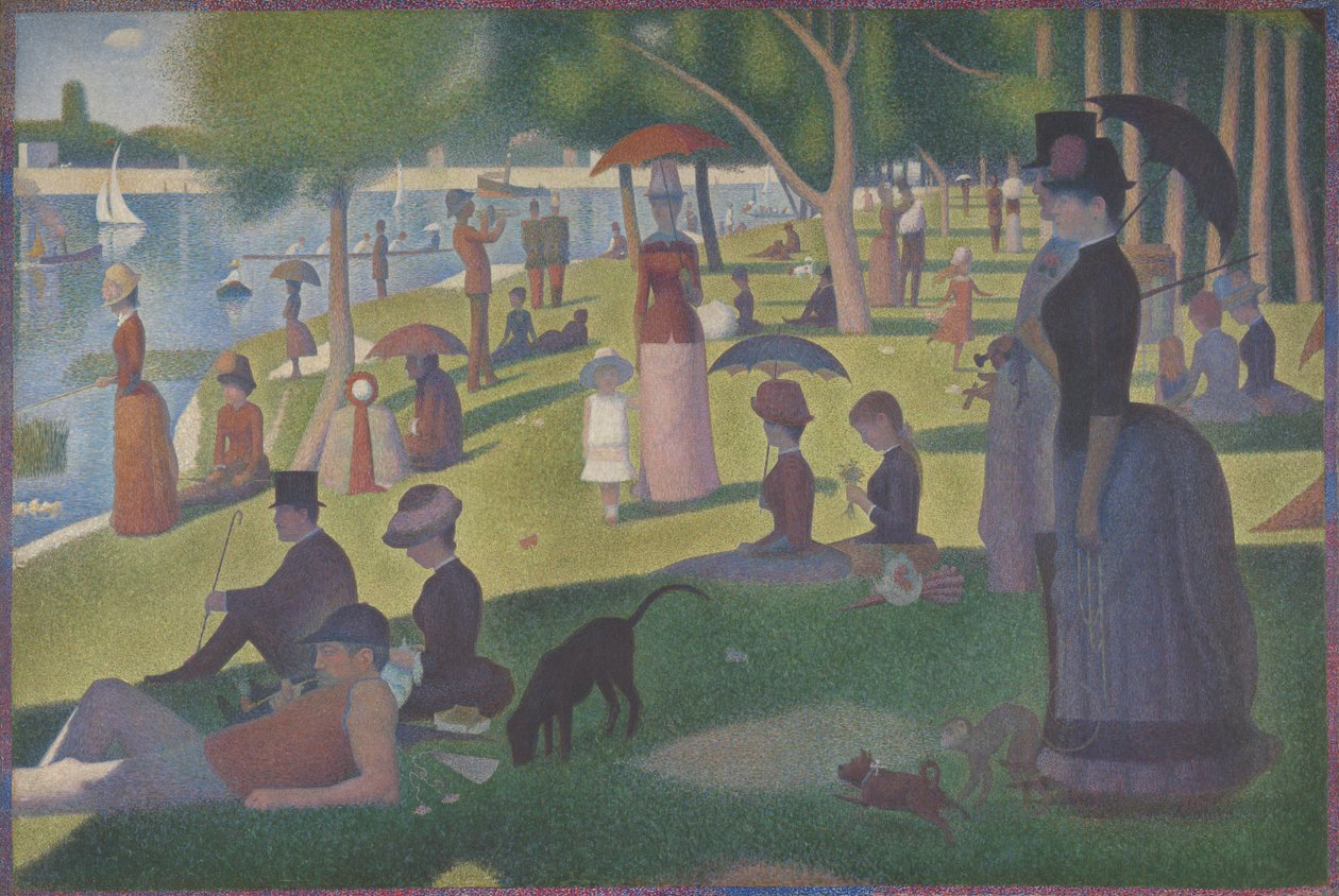 En søndag på La Grande Jatte - 1884 av Georges Seurat