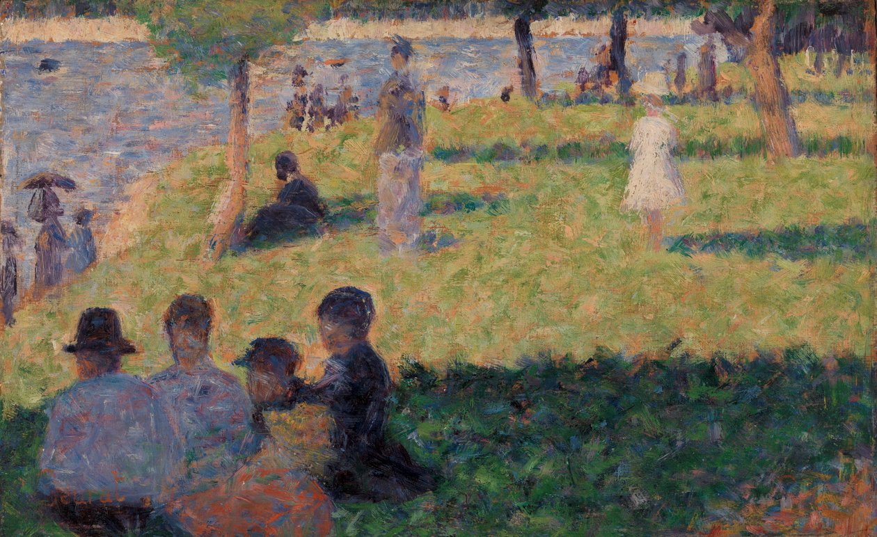 Gruppe av figurer (Studie for "En søndag på La Grande Jatte")" av Georges Seurat