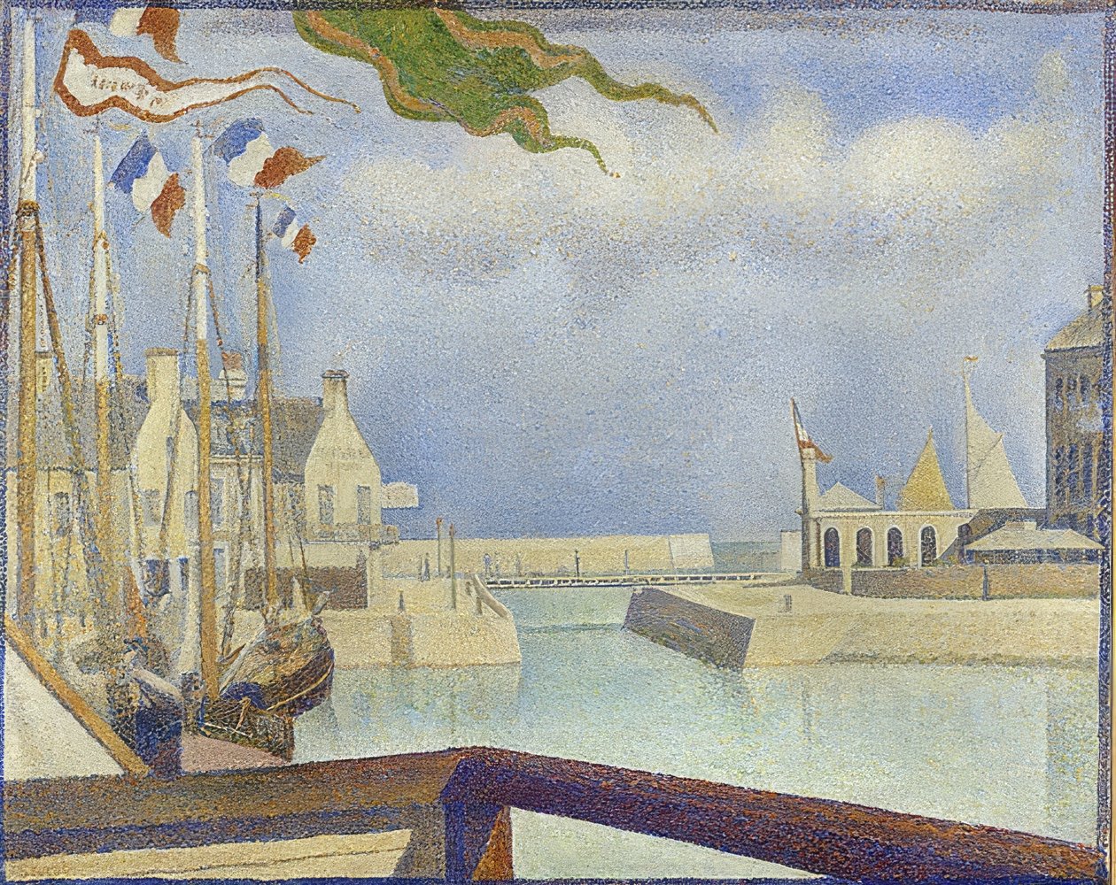 Sonntag i Port-en-Bessin (Port-en-Bessin, på en søndag). 1888 av Georges Seurat