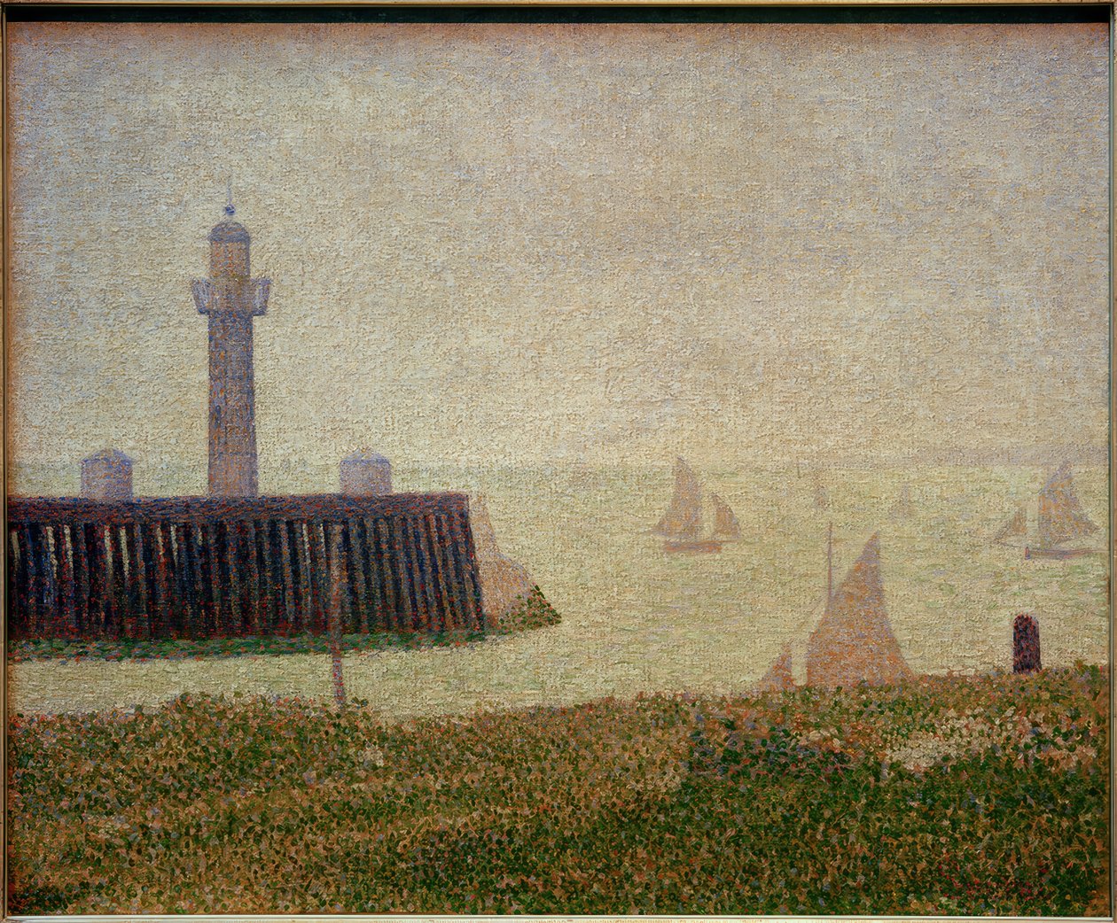 Punktet til Honfleur-bryggen av Georges Seurat