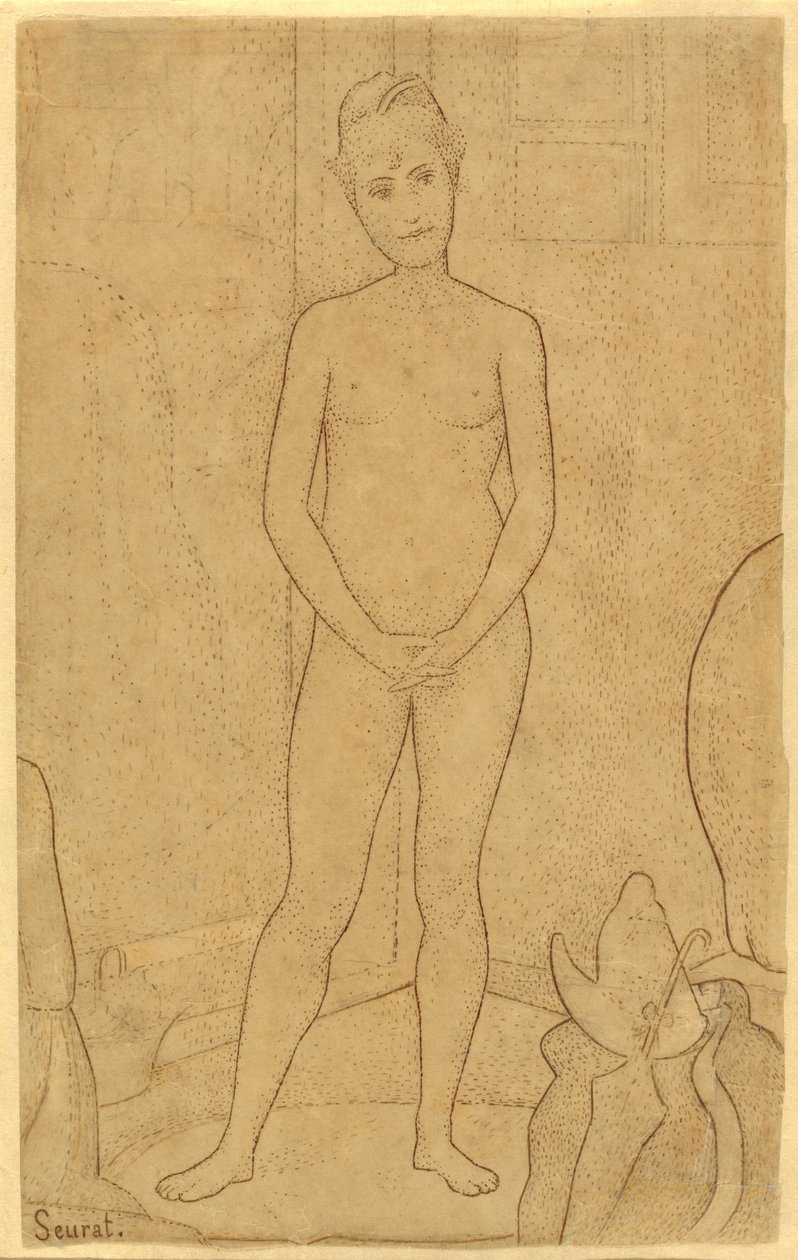 Studer etter "The Models" av Georges Seurat
