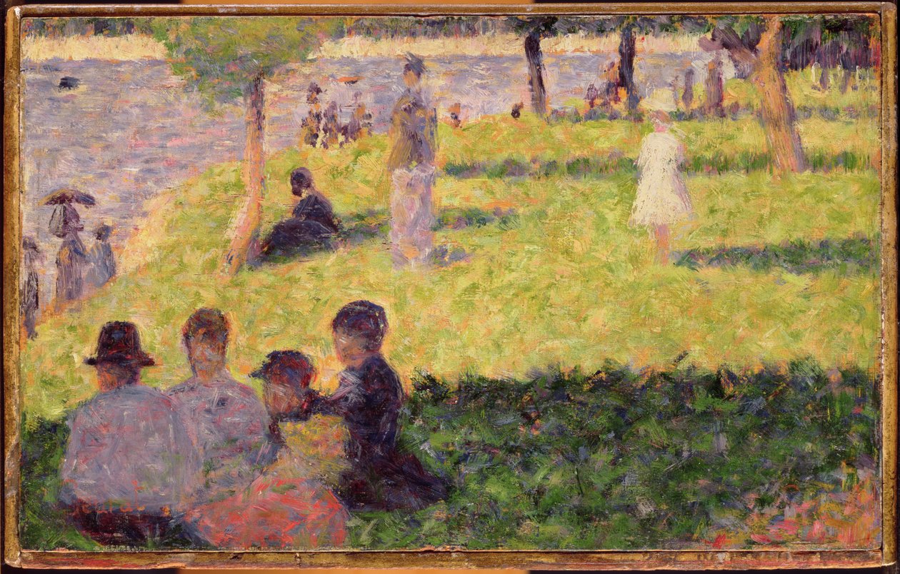 Studer for en søndag ettermiddag på øya La Grande Jatte av Georges Seurat