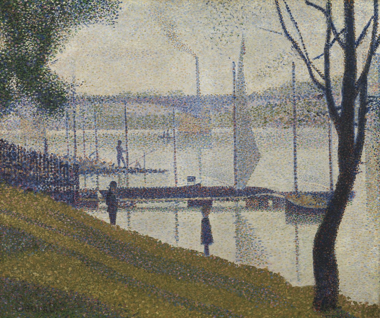 Broen ved Courbevoie, 1886-87 av Georges Seurat