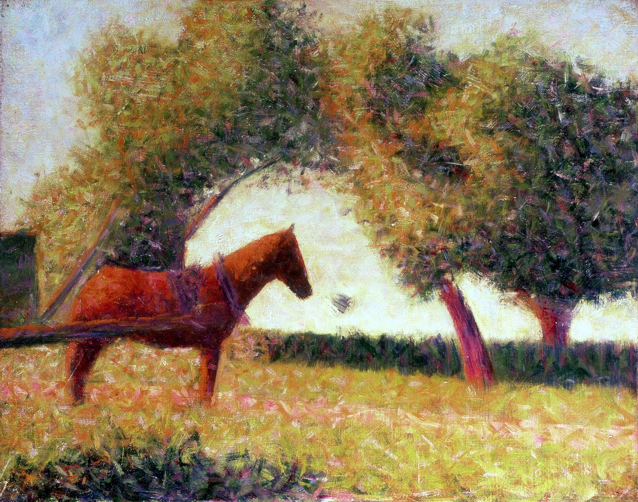 The Harnessed Horse, 1883 av Georges Seurat