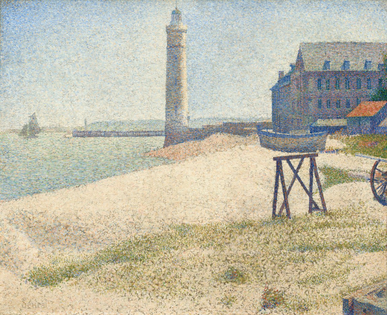 Fyret på Honfleur av Georges Seurat
