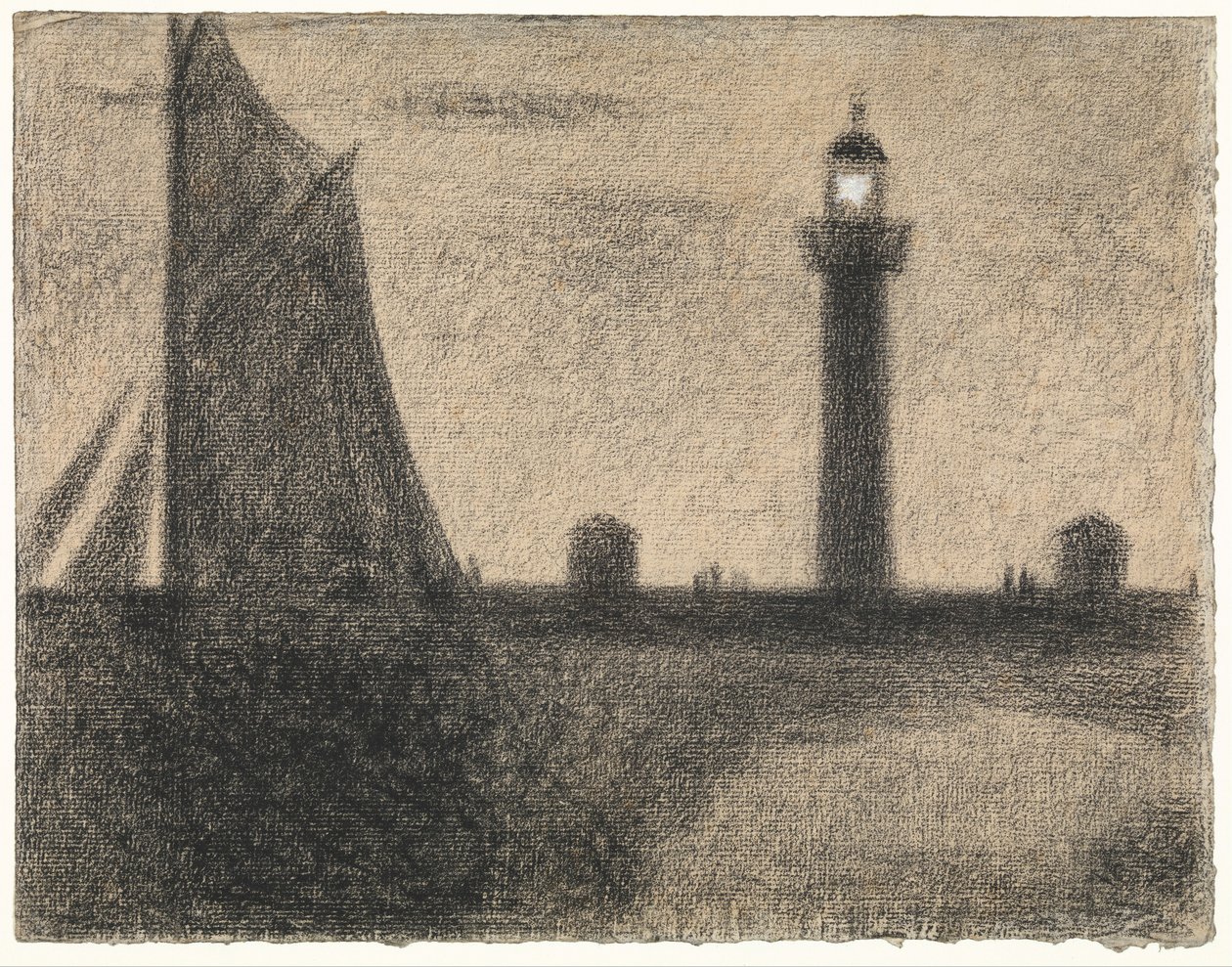 Fyret ved Honfleur av Georges Seurat