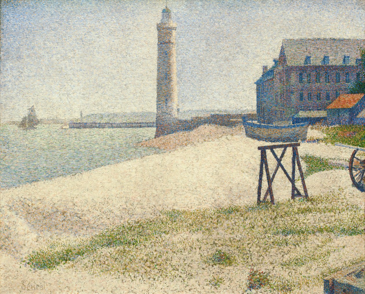 Fyret i Honfleur, 1886 av Georges Seurat