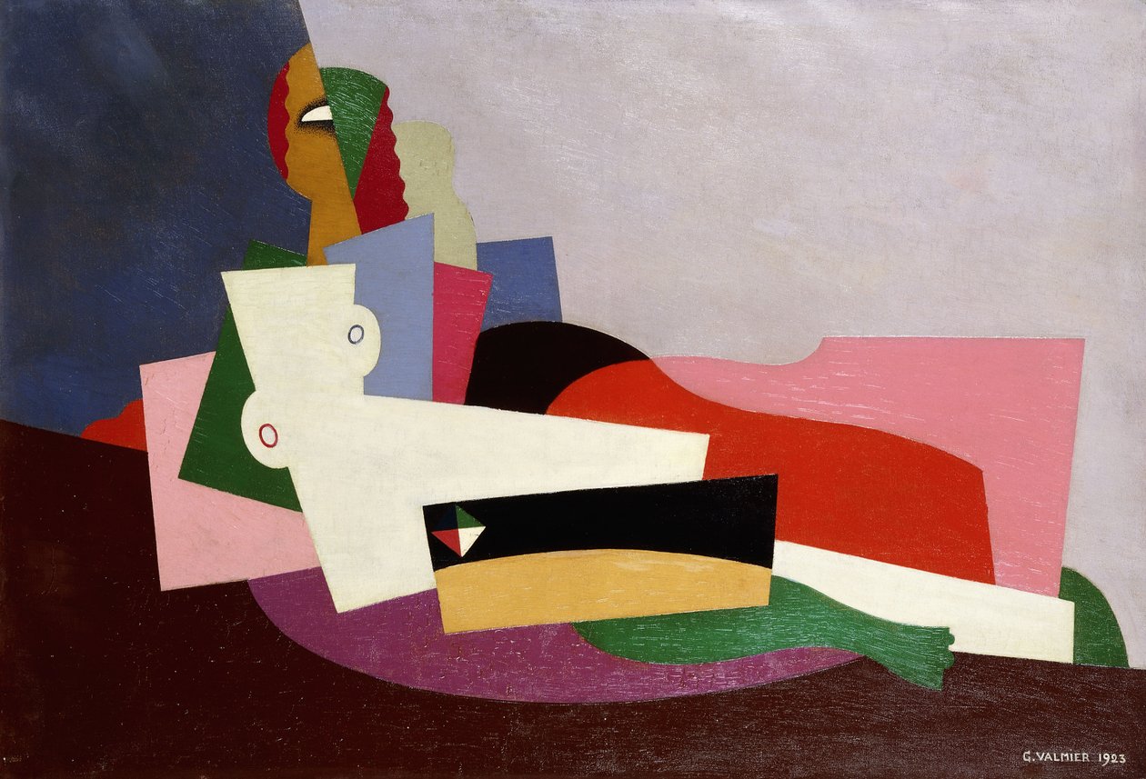 Naken tilbakelent, 1923 av Georges Valmier