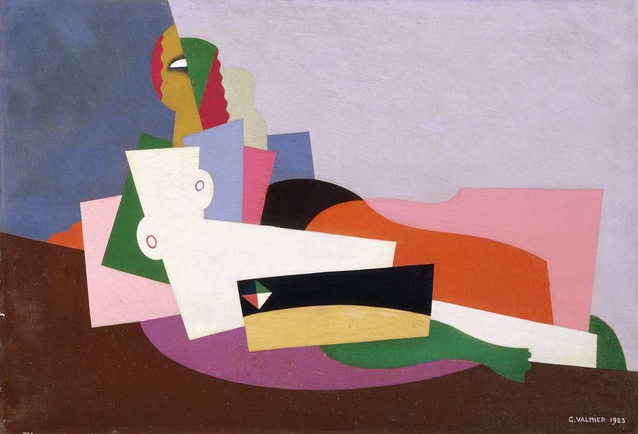 Liggende naken, 1923 av Georges Valmier