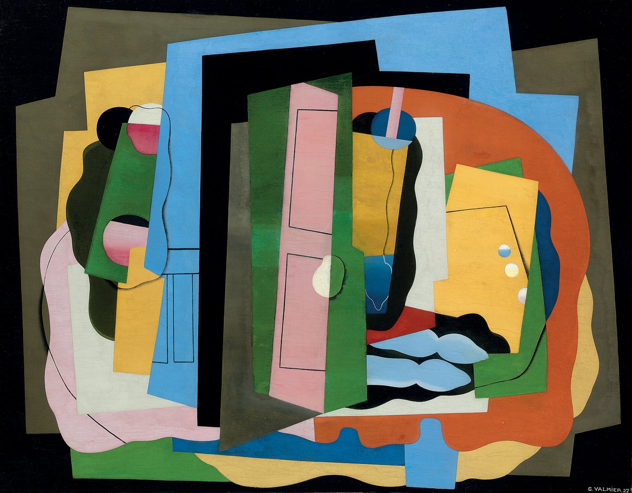 Den rosa døren; La porte rose, 1927 av Georges Valmier