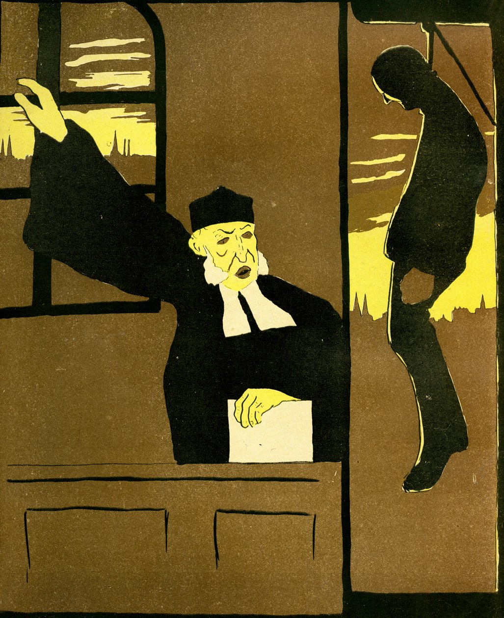 Belgisk dommer som dømte en mann til å bli hengt, 1904. av Georges d 1878 1937 Ostoya