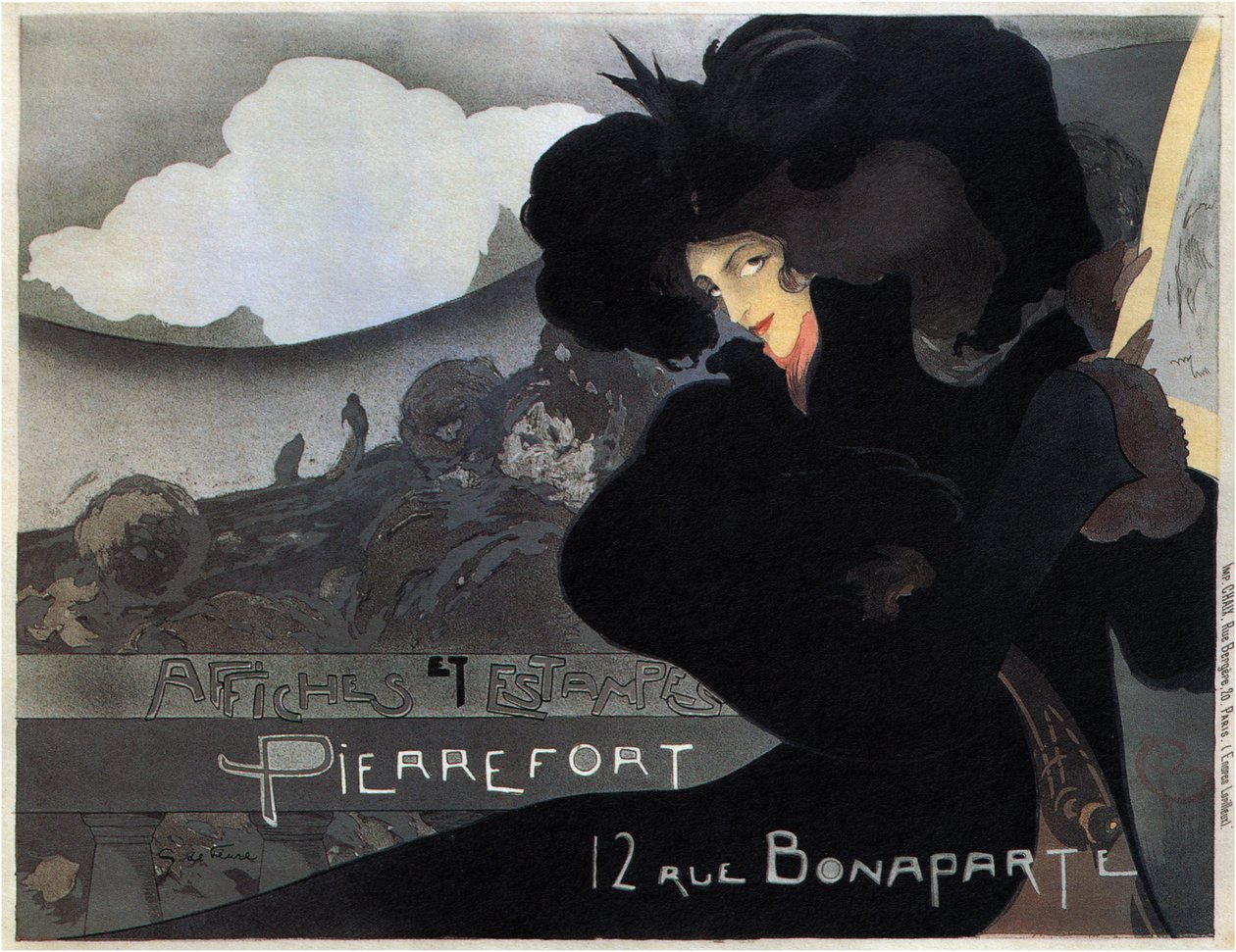 Pierrefort, plakater og frimerker, 1898 av Georges de Feure