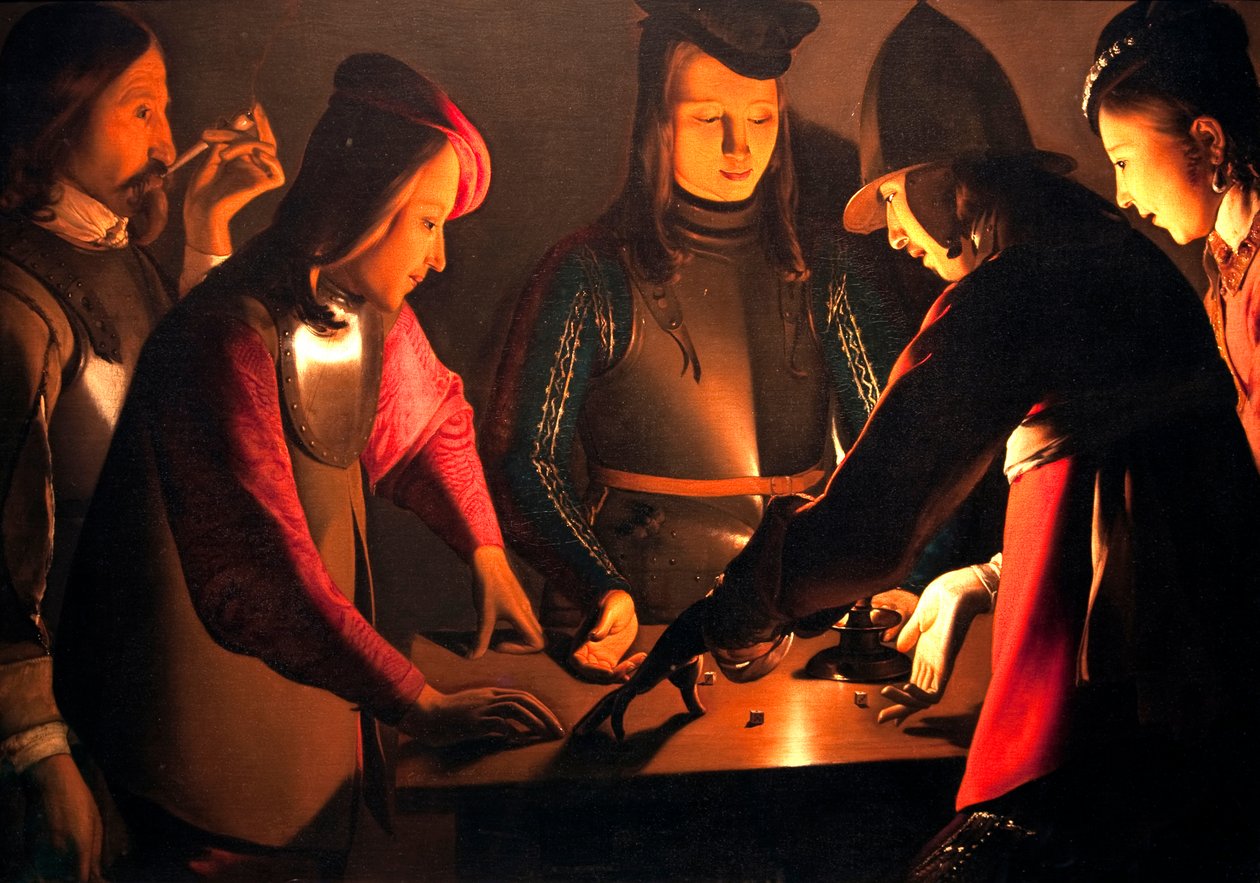 Terningspillerne av Georges de La Tour