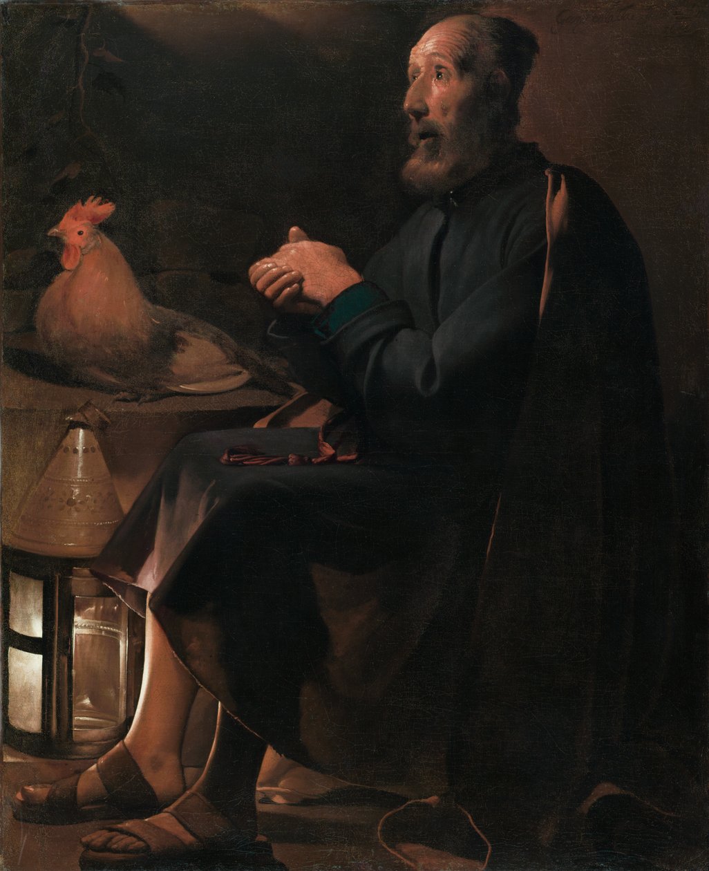 Sankt Peter angrende av Georges de La Tour