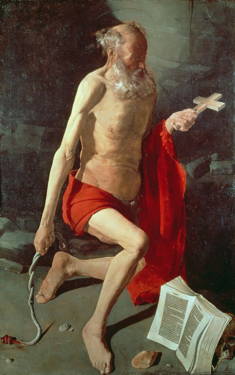 St. Hieronymus, ca. 1620 av Georges de La Tour