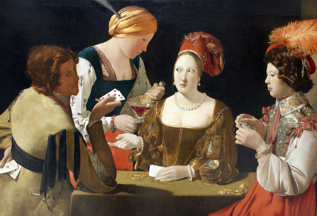 Juksen med diamantens ess, ca. 1635 av Georges de La Tour