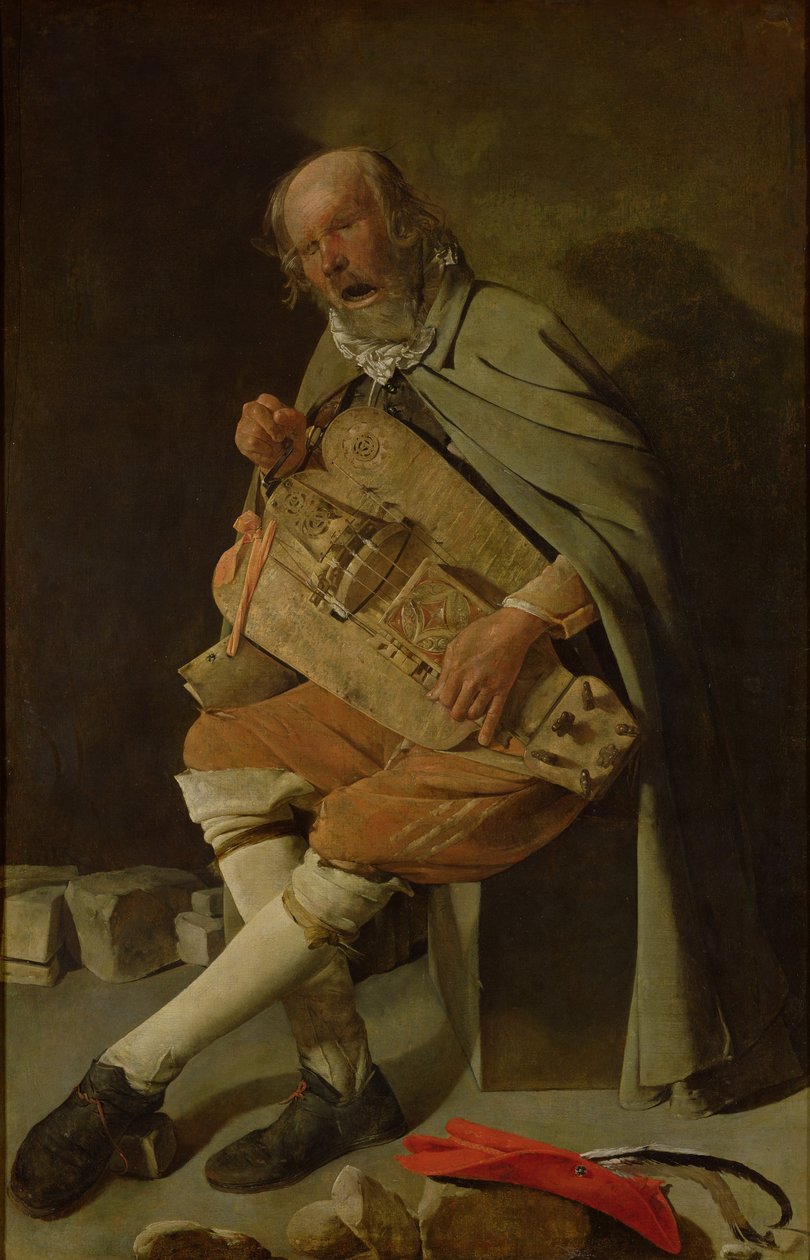 The Hurdy Gurdy Player, 1620-tallet av Georges de La Tour