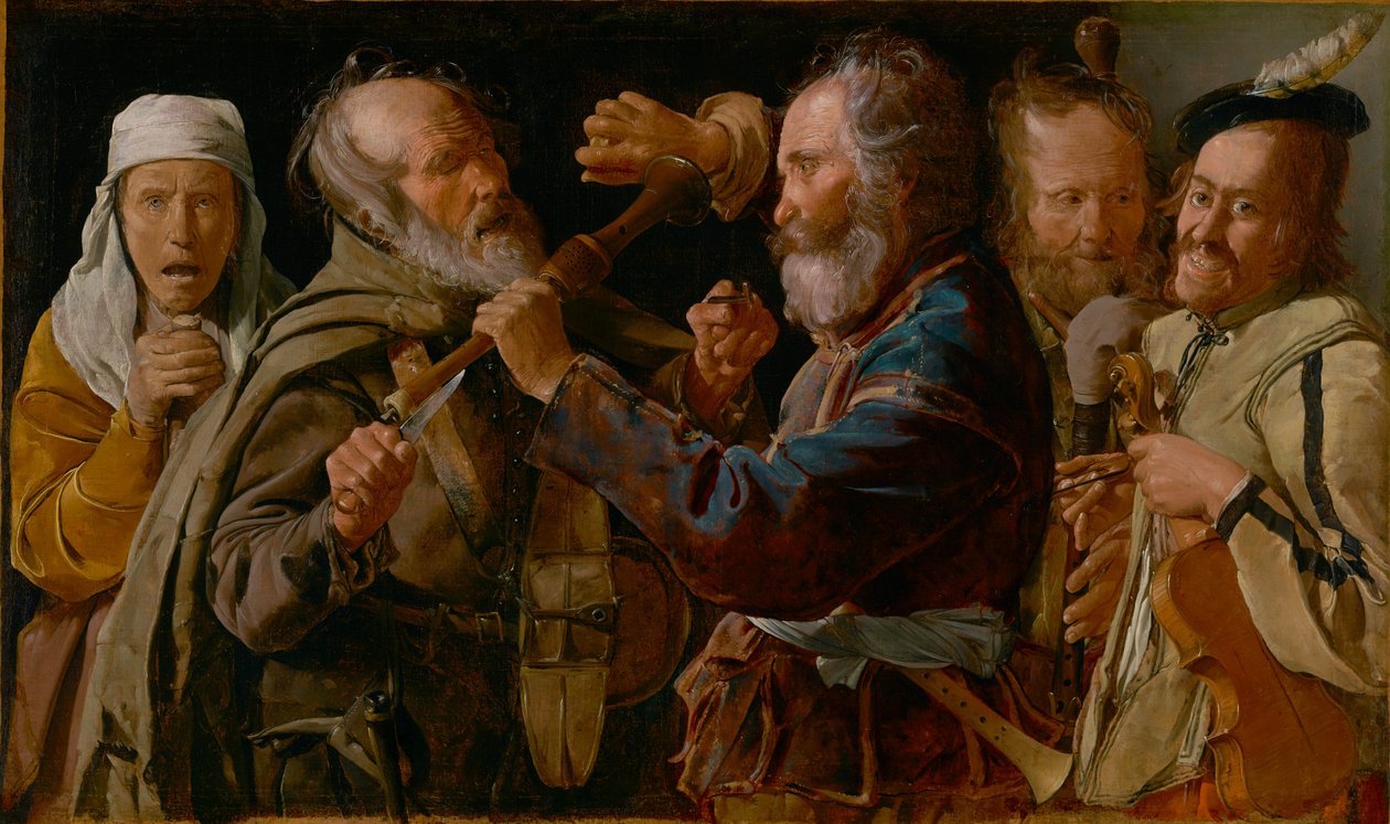 Musikernes slåsskamp av Georges de La Tour