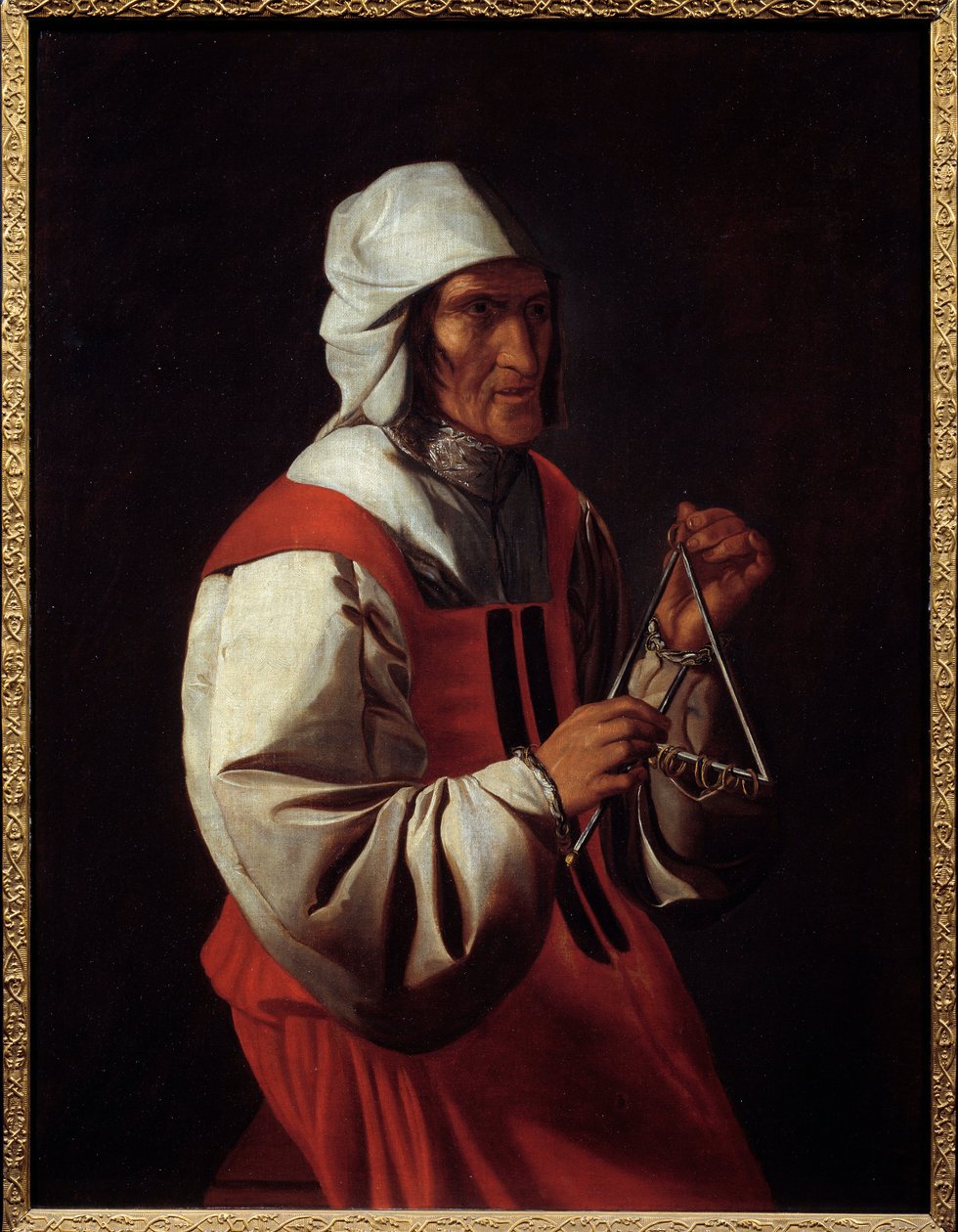 Trekantspilleren. Maleri av Georges De La Tour (1593-1652) av Georges de La Tour