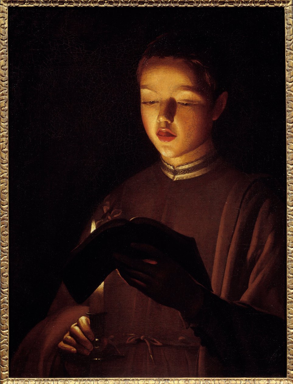 Den unge sangeren. Maleri av Georges De La Tour (1593-1652) av Georges de La Tour