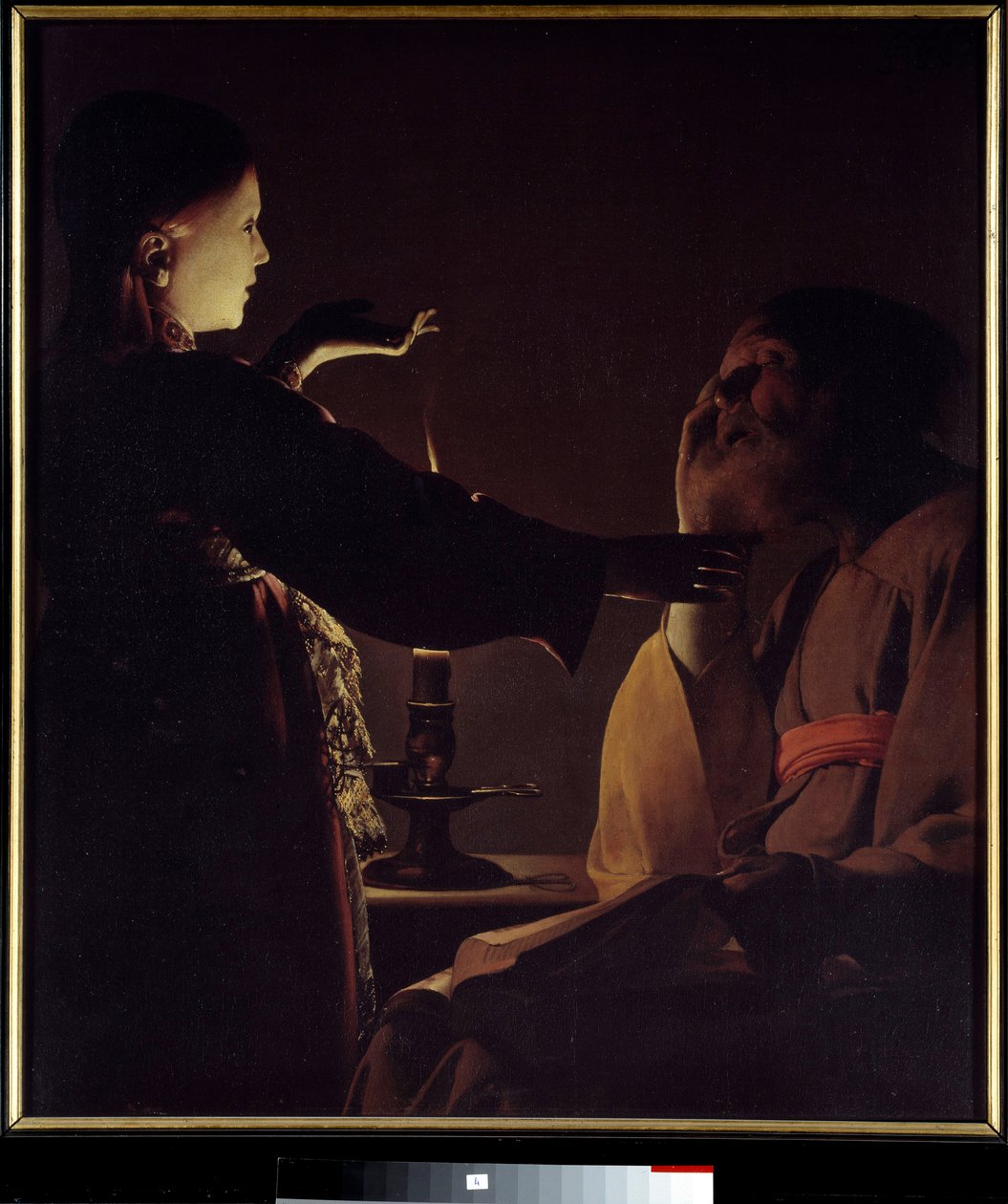 Engelens utseende til Saint Joseph (også kjent som The Dream of Saint Joseph). Maleri av Georges de La Tour (1593-1652) av Georges de La Tour