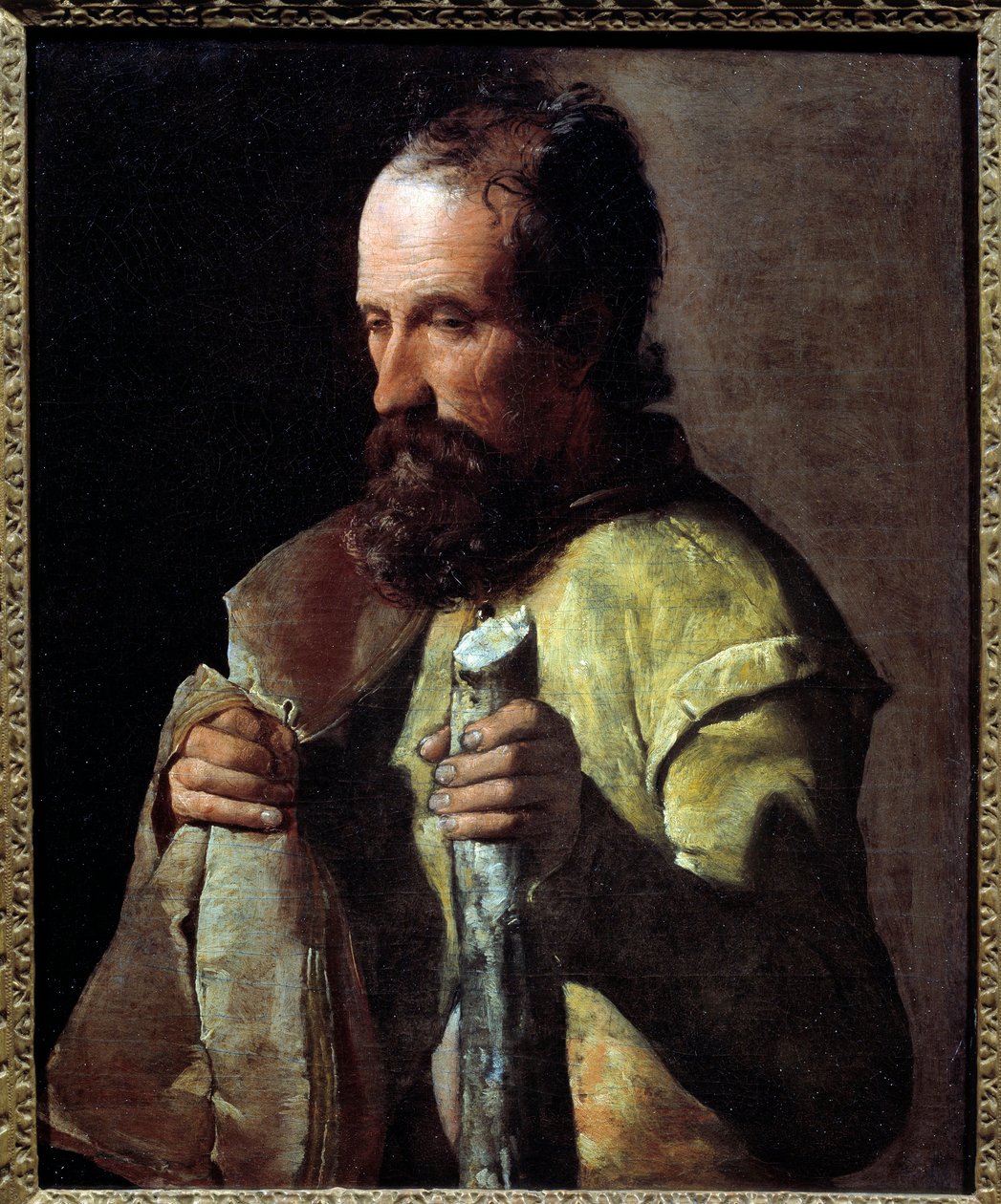 Sankt Jakob den mindre. Maleri av Georges De La Tour (1593-1652) av Georges de La Tour