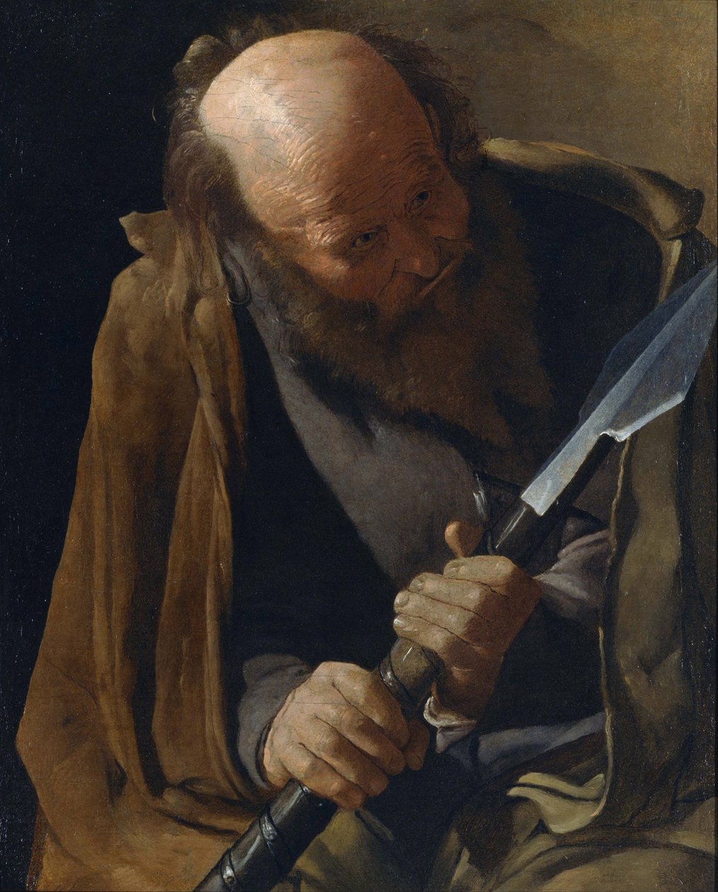 Den hellige apostelen Thomas av Georges de La Tour