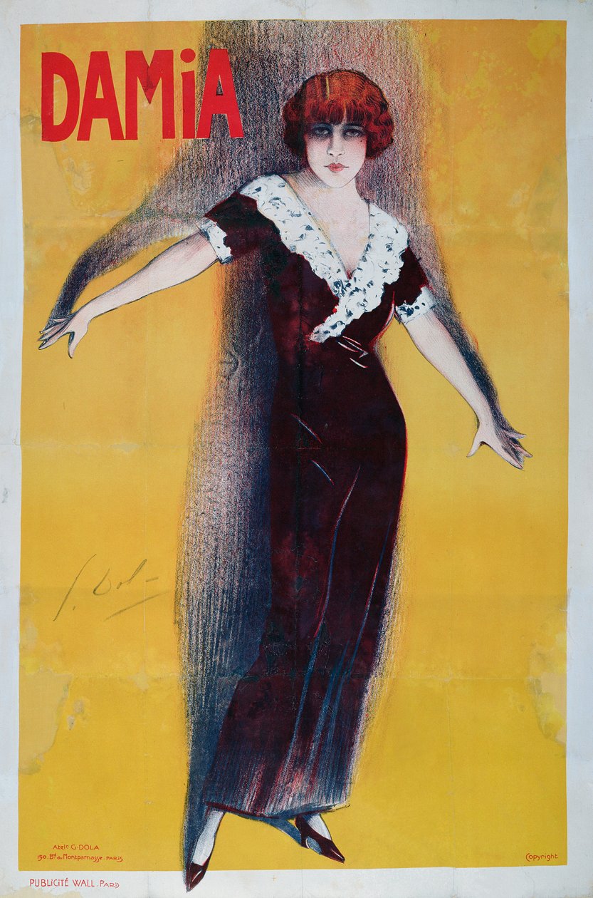 Damia-reklameplakater (1889–1978) av Georges pseudonym of Edmond Vernier Dola