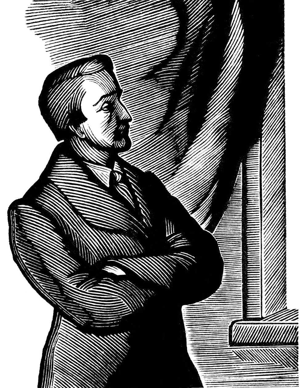 Heinrich Heine , tysk poet fra 1800-tallet, 1934. av Georgi Yecheistov