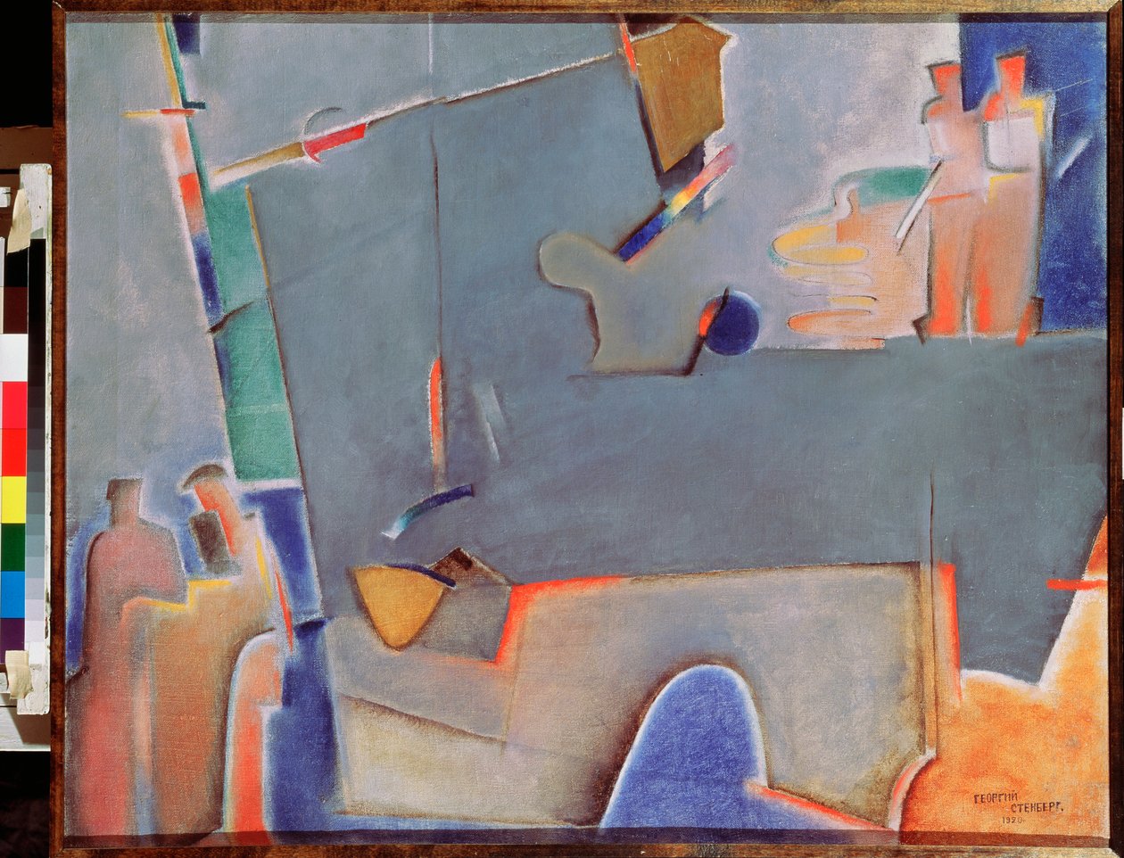 Heisekranen - maleri av Georgi Avgustovich Stenberg (1900-1933), olje på lerret av Georgii Avgustovich Stenberg