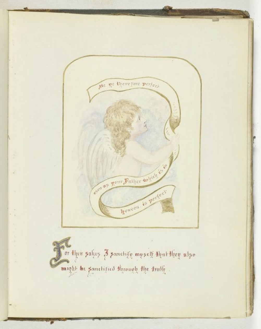 Uten tittel [kerub med religiøs tekst], 185568. av Georgina Cowper