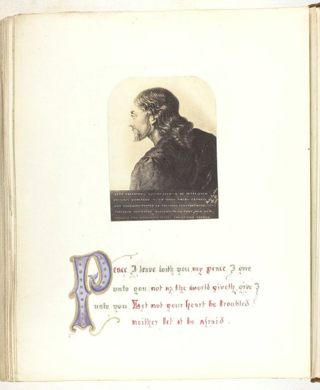 Uten tittel [illustrasjon av Jesus med bibelsk sitat], 185568. av Georgina Cowper